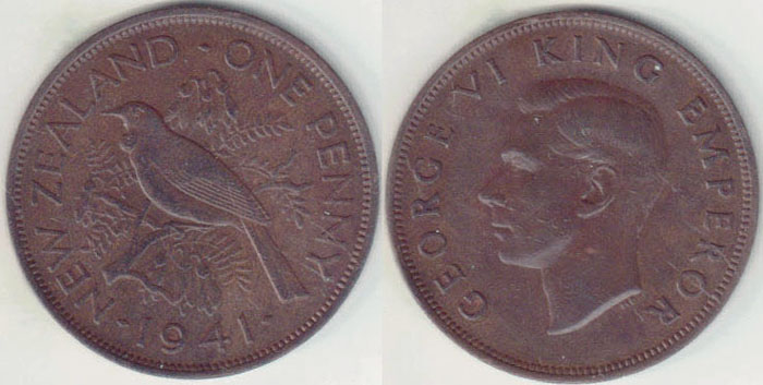 1941 New Zealand Penny A001830